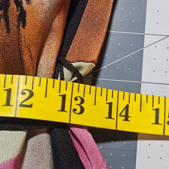 Anthropologie Yoana Baraschi Silk Blend Dress 8 – Colorblock Modern Art Cocktail - Picture 9 of 11